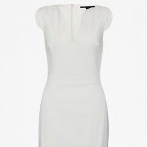 french connection lolo sleeveless dress 6 white